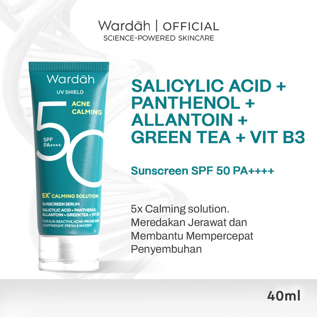 Wardah UV Shield Acne Calming Sunscreen Serum SPF50 PA++++ 40ml