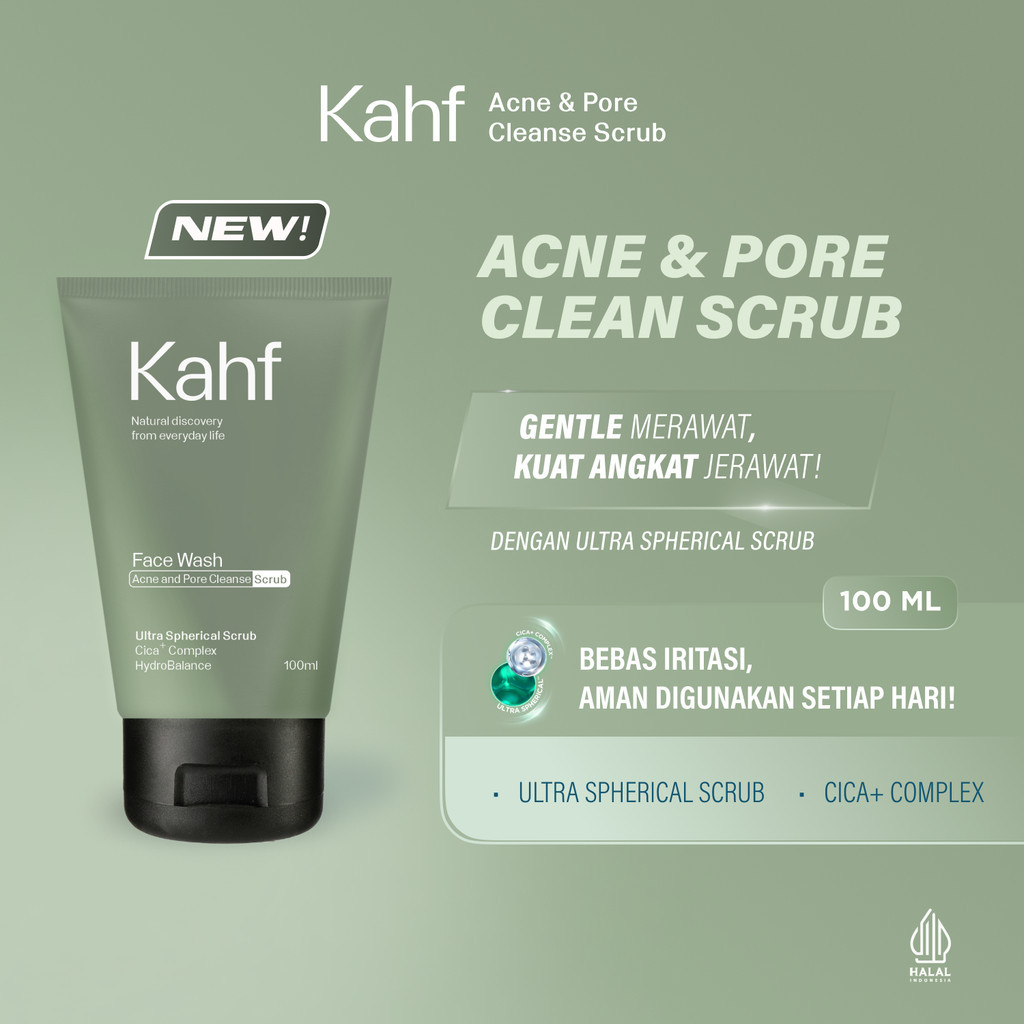 Kahf Face Wash 100ml - Acne and Pore Cleanse Scrub