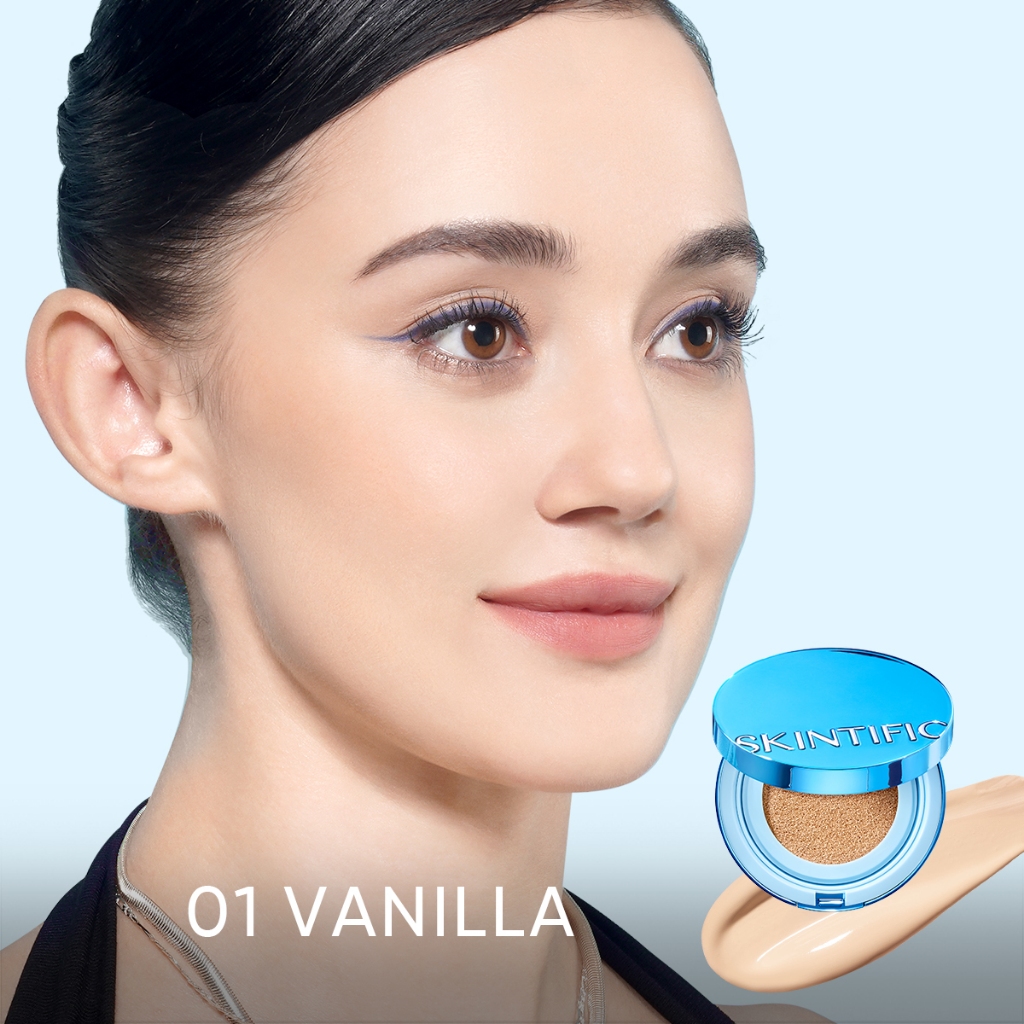 Skintific Perfect Stay Velvet Matte Cushion - 01 Vanilla