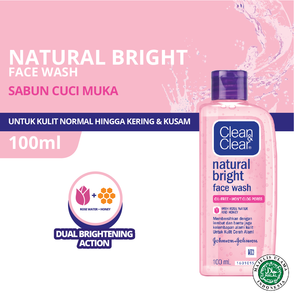Clean & Clear Natural Bright Face Wash 100ml