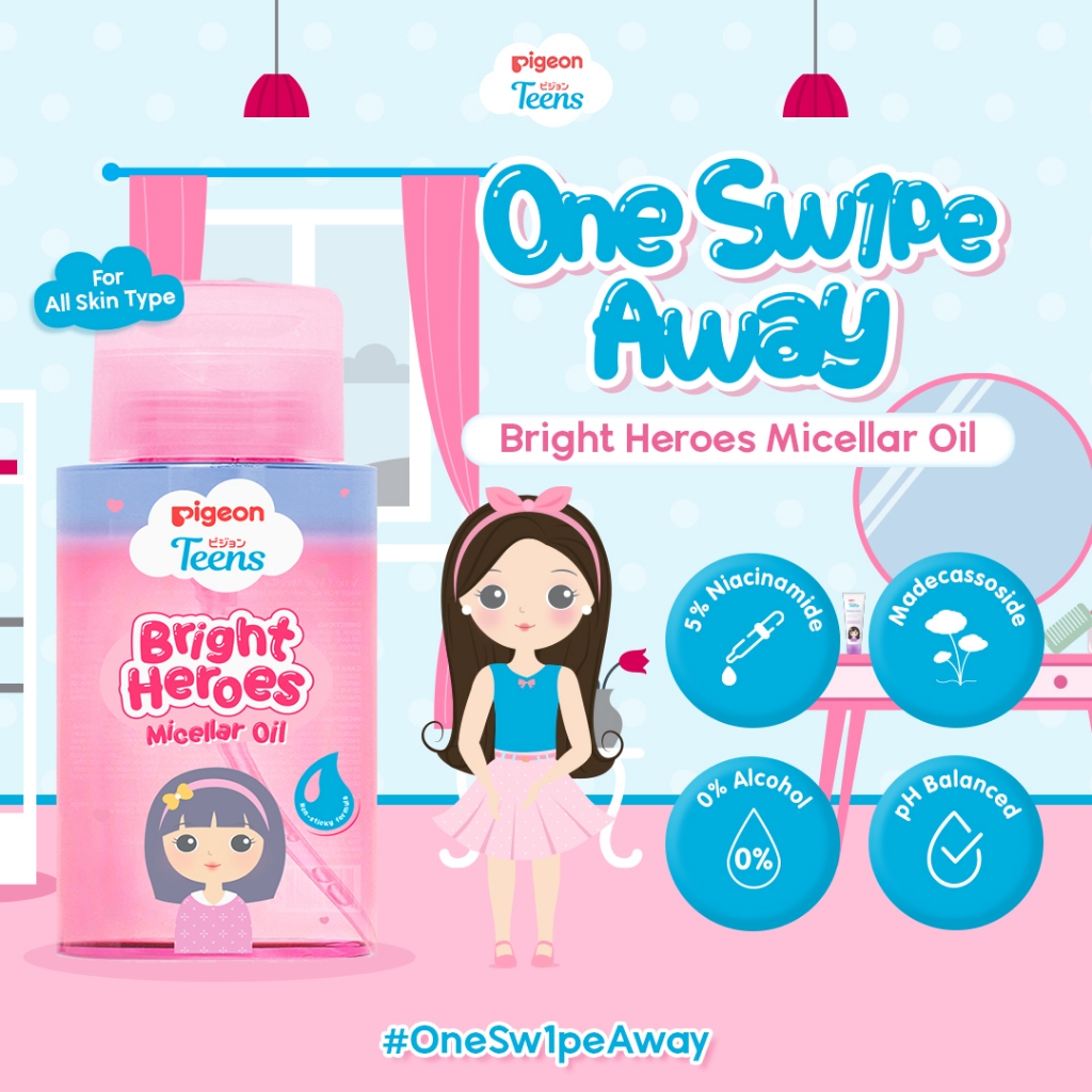 Pigeon Teens Micellar Oil 100ml - Bright Heroes