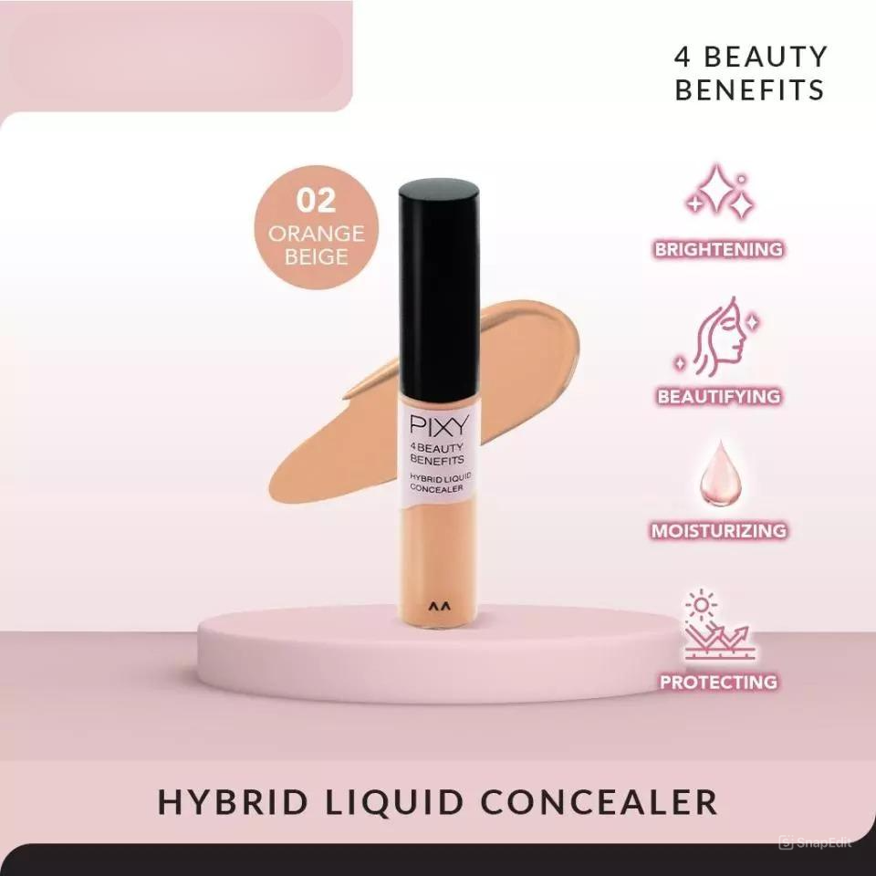 Pixy 4 Beauty Benefits Hybrid Liquid Concealer - 02 Orange Beige