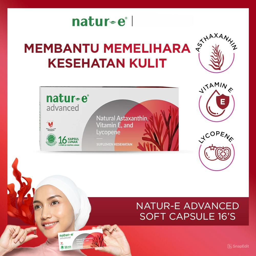 Natur-E Advanced Soft Capsule 16s - Vitamin E Suplemen Kesehatan