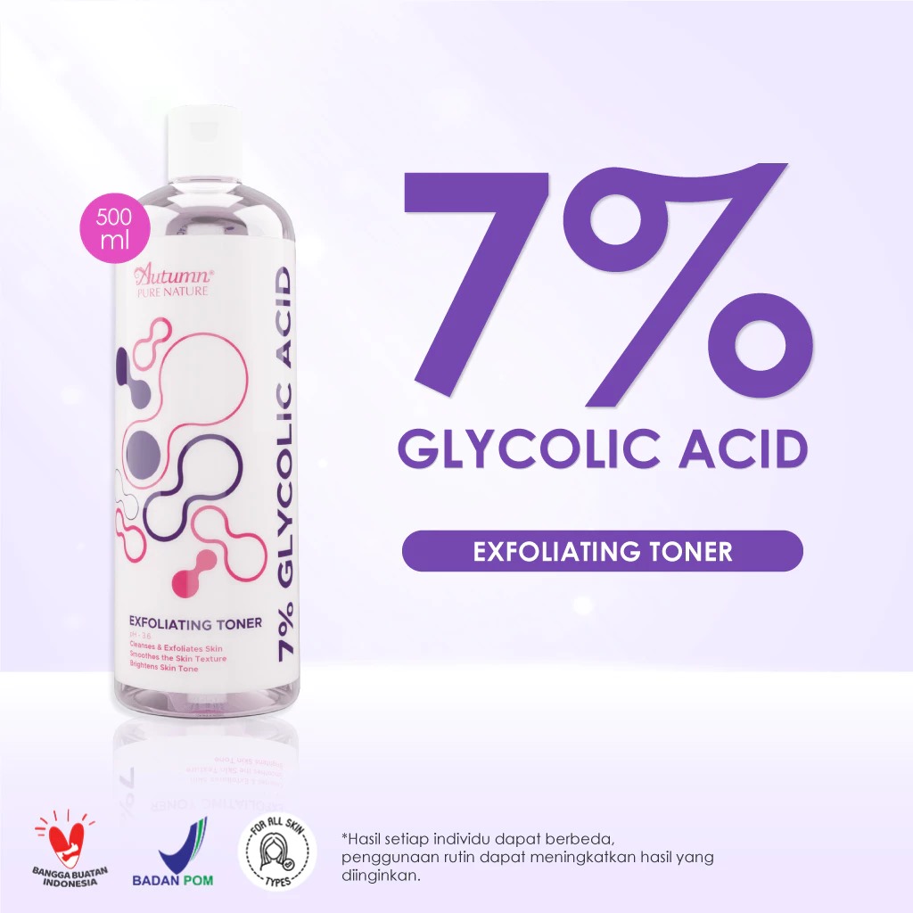 Autumn Glycolic Acid 7% Toning Solution Exfoliating Toner (White) 500ml