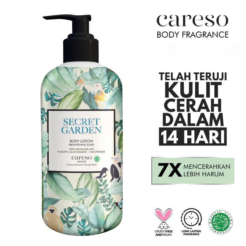 Careso Body Lotion Brightening Elixir 300ml (Pump) - Secret Garden