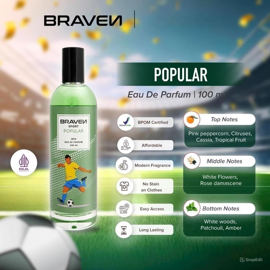 Braven Eau De Parfum Sport 100ml - Popular