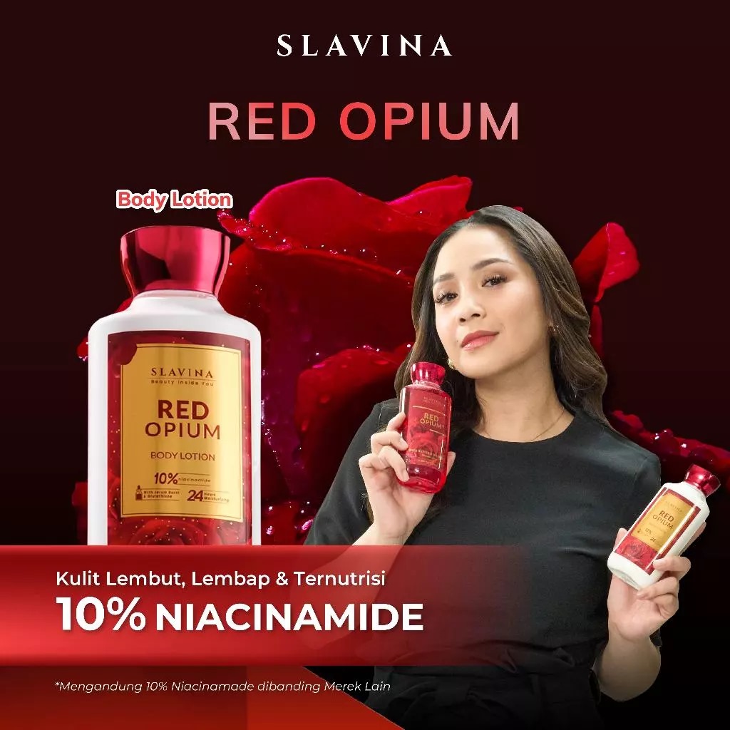 Slavina Body Lotion 350ml - Red Opium