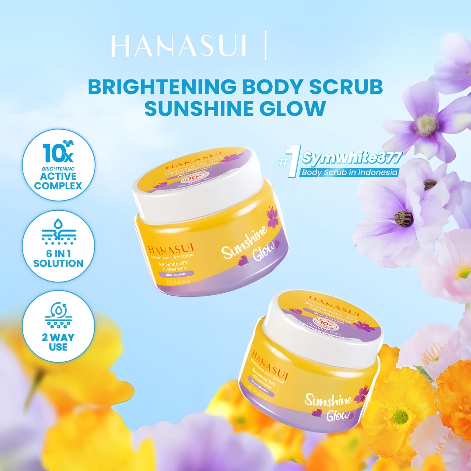 Hanasui Brightening Body Scrub 200gr - Sunshine Glow