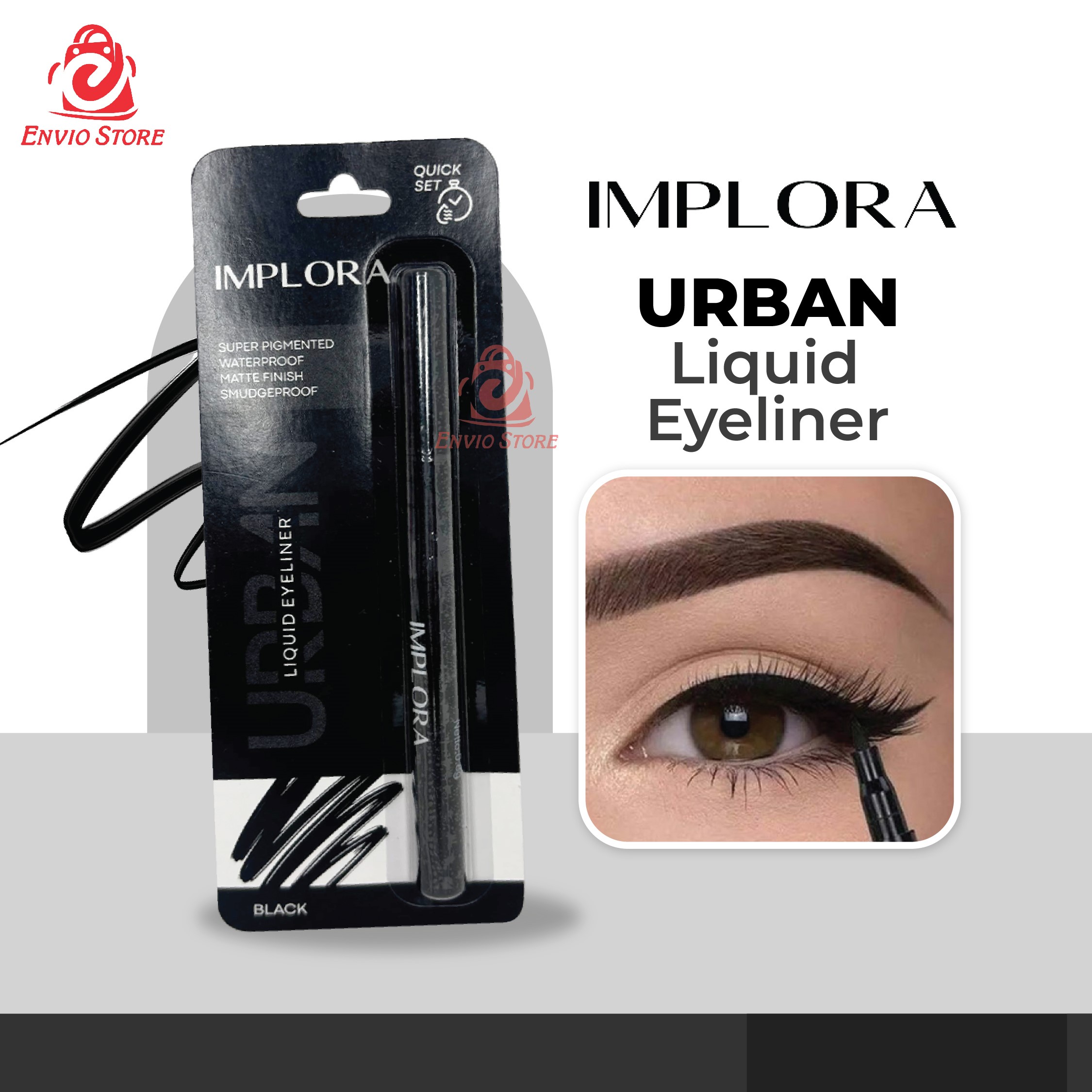 Implora Urban Liquid Eyeliner Black 0.8gr
