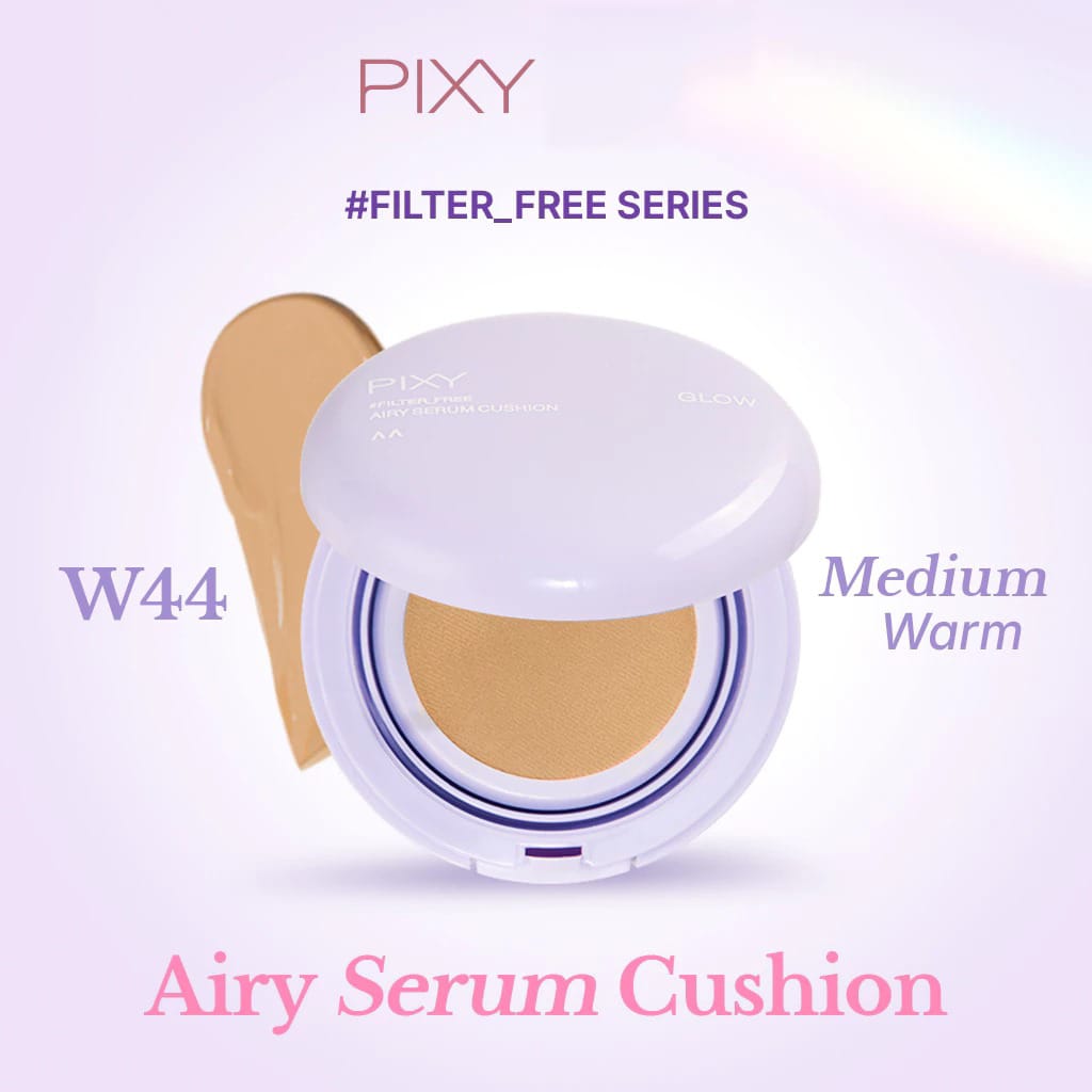 Pixy Airy Serum Cushion Glow 15gr - W44 Medium Warm