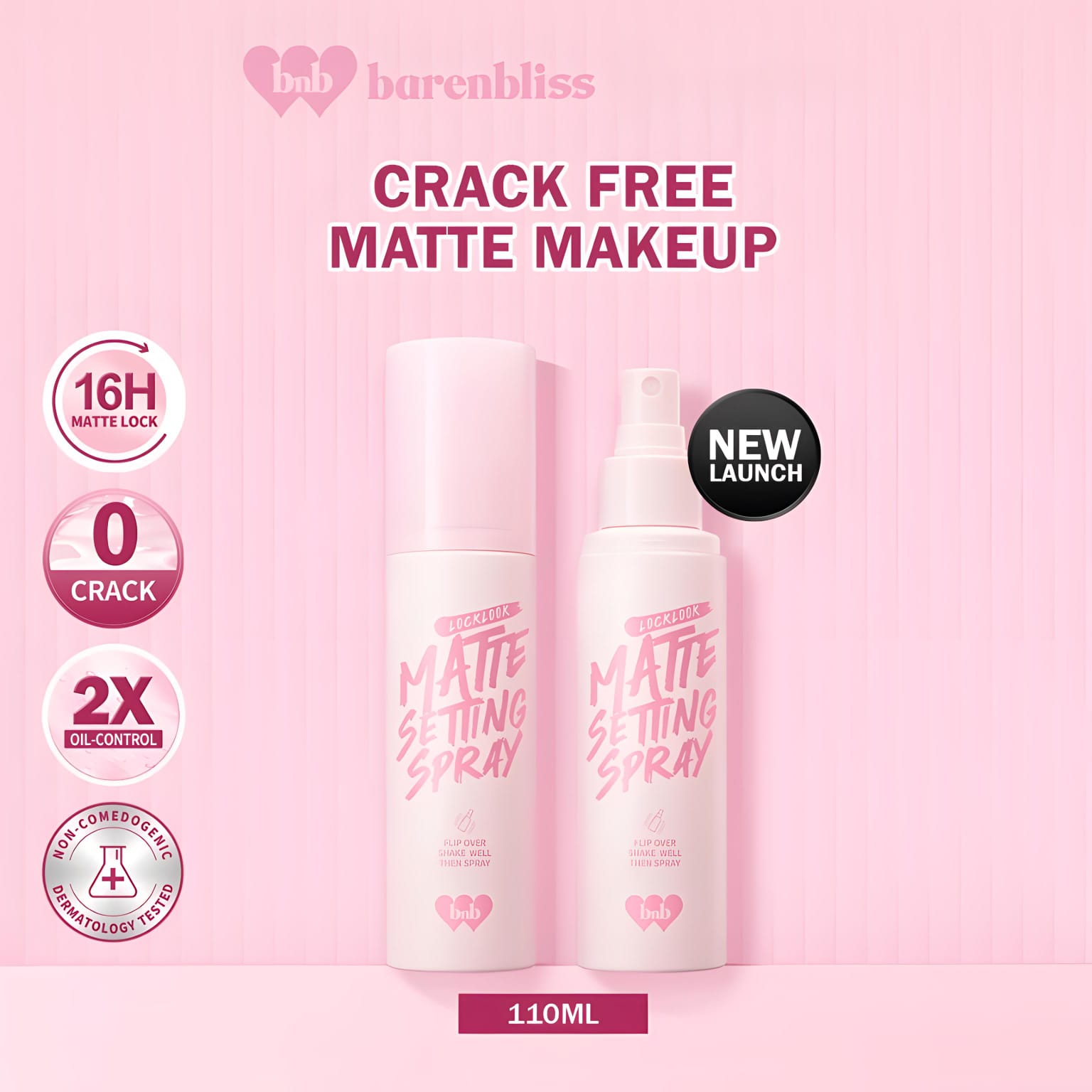 Barenbliss Locklook Matte Setting Spray 110ml