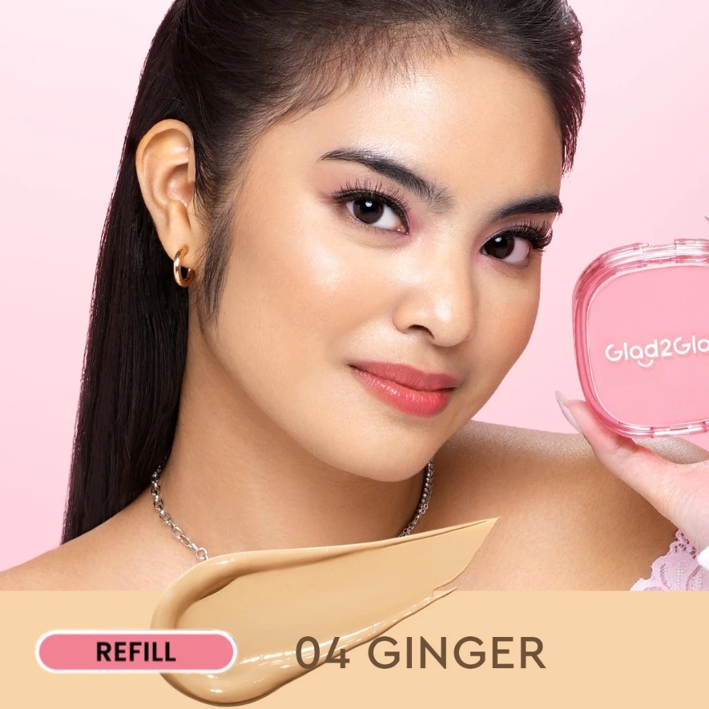 Glad 2 Glow Perfect Cover Cushion REFILL 11gr - 04 Ginger