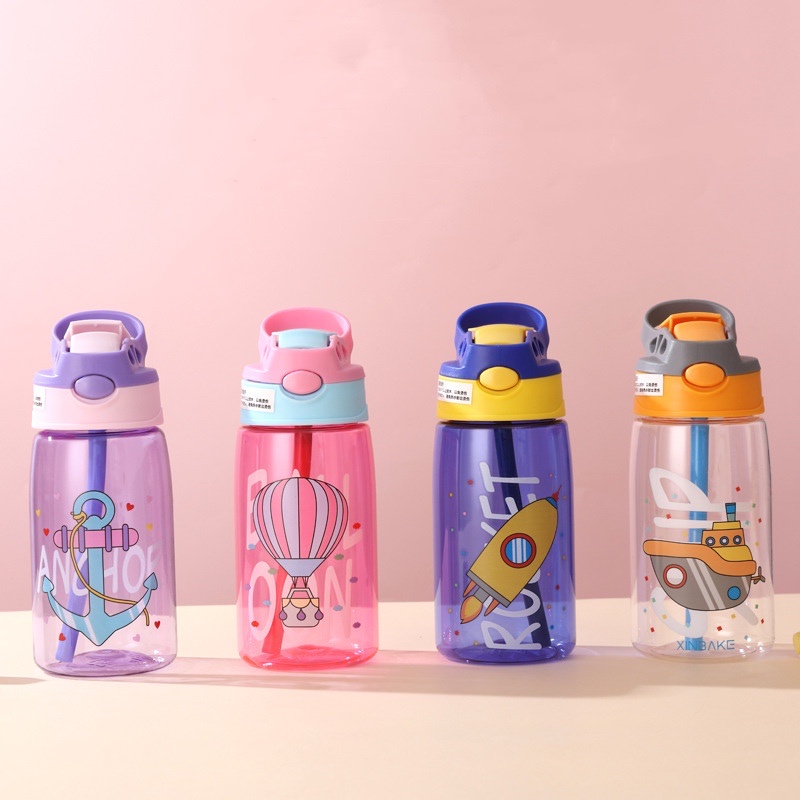 Botol Minum Warna Motif Transportasi 480ml