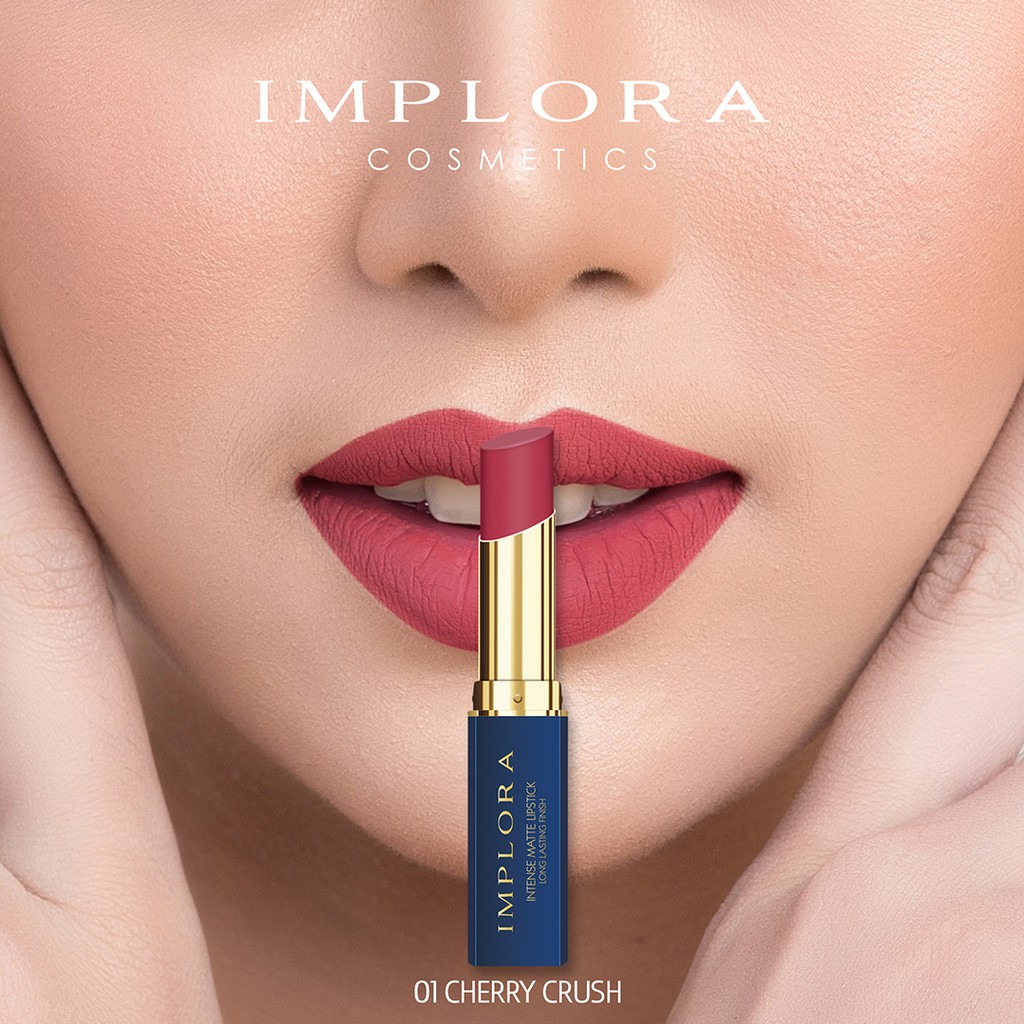 Implora Intense Matte Lipstick 3.5gr - 01 Cherry Crush
