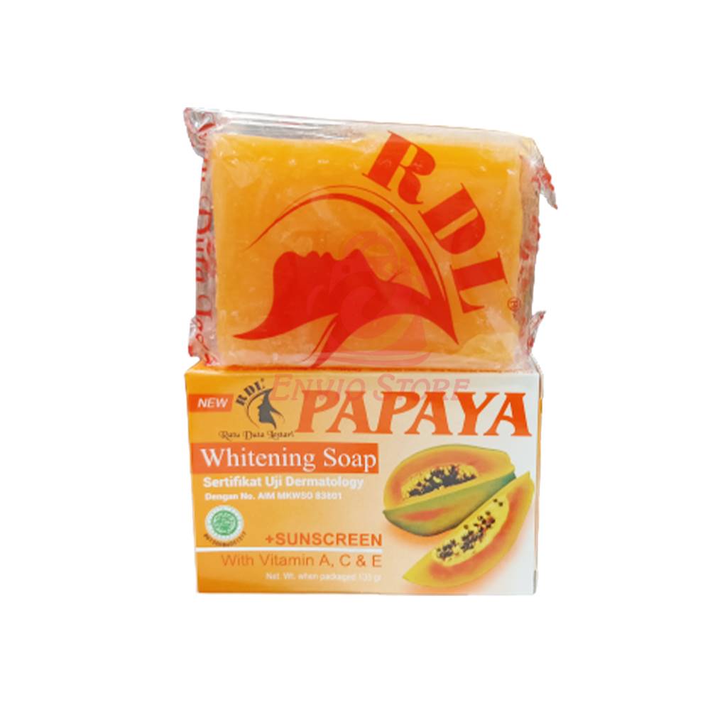 RDL Sabun Papaya Whitening Soap 135gr (Sabun Pepaya)