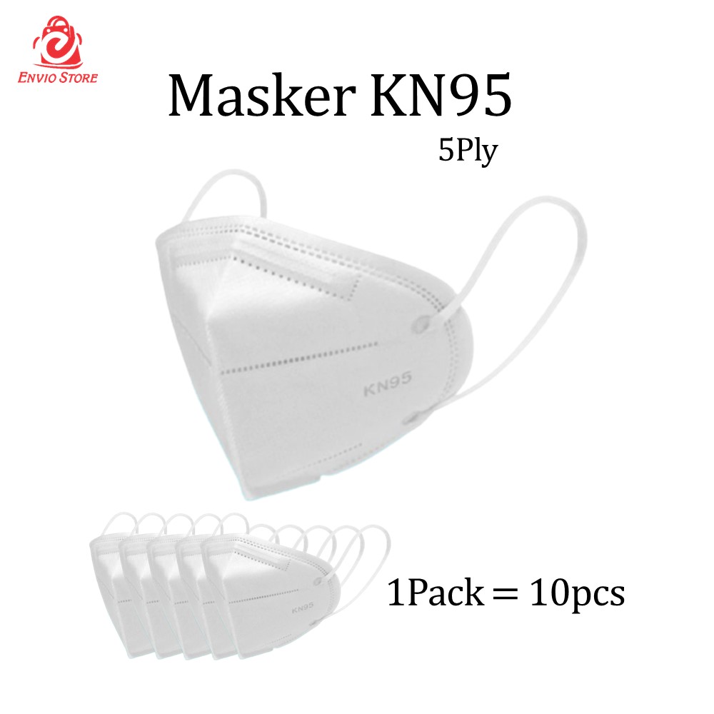(Isi 10) Masker KN95 Earloop 5Ply - Disposable Mask