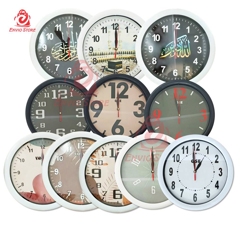 Jam Dinding Polos dan Motif 27cm