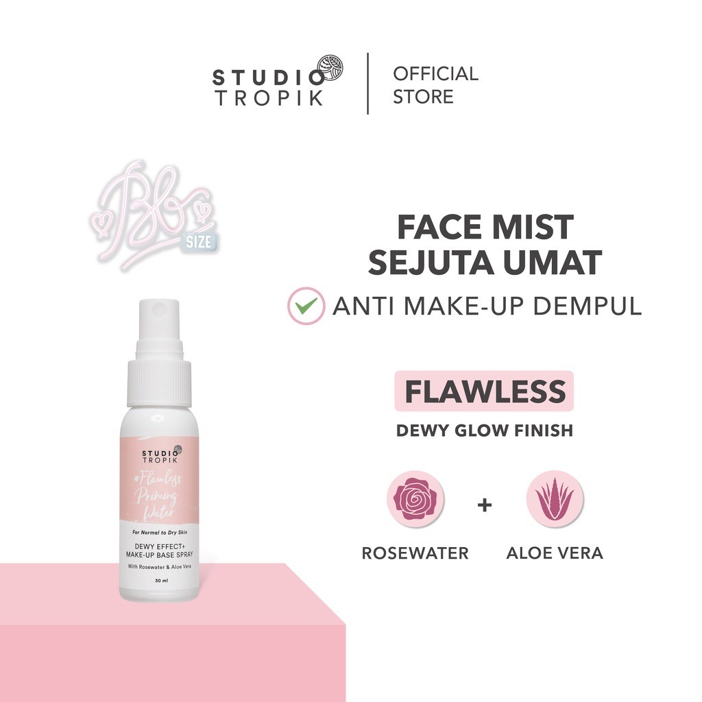 Studio Tropik Triplets Bb Size Priming Water 30ml - Flawless