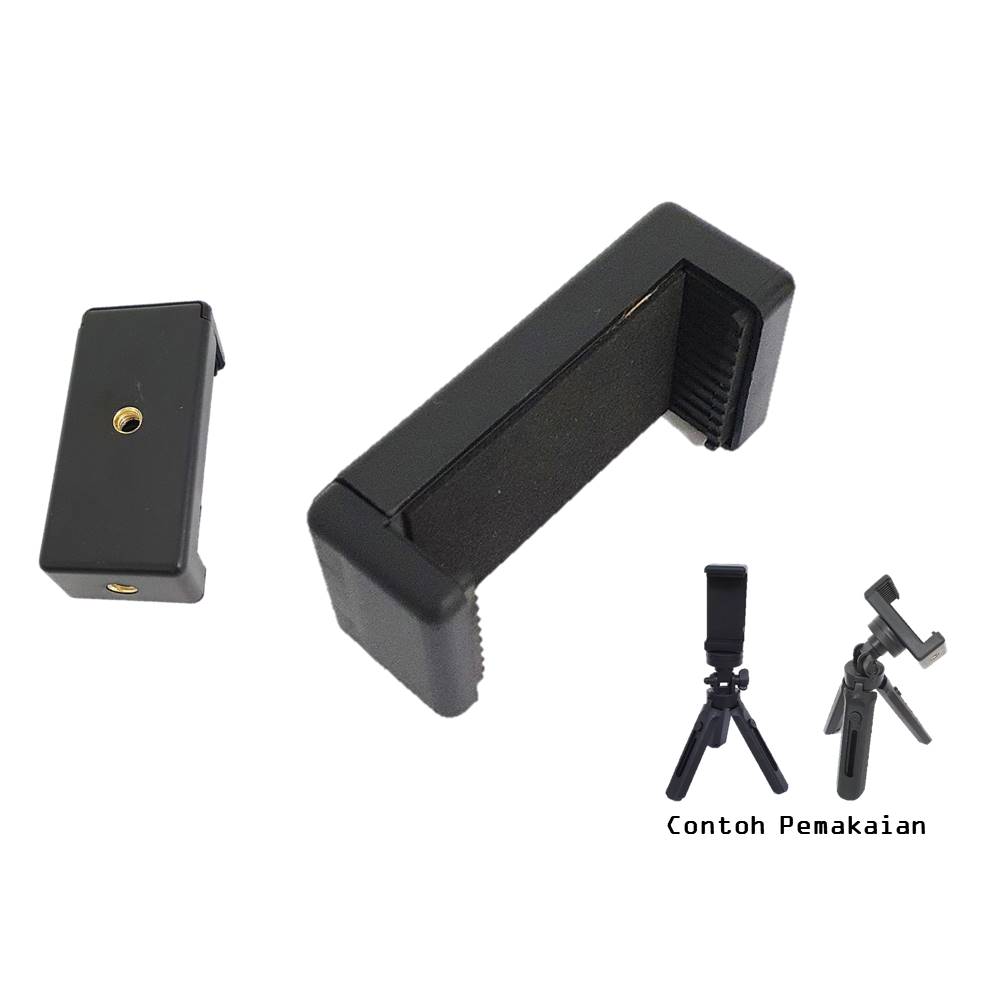 Clip Holder Smartphone untuk Tripod/Monopod (Holder HP)