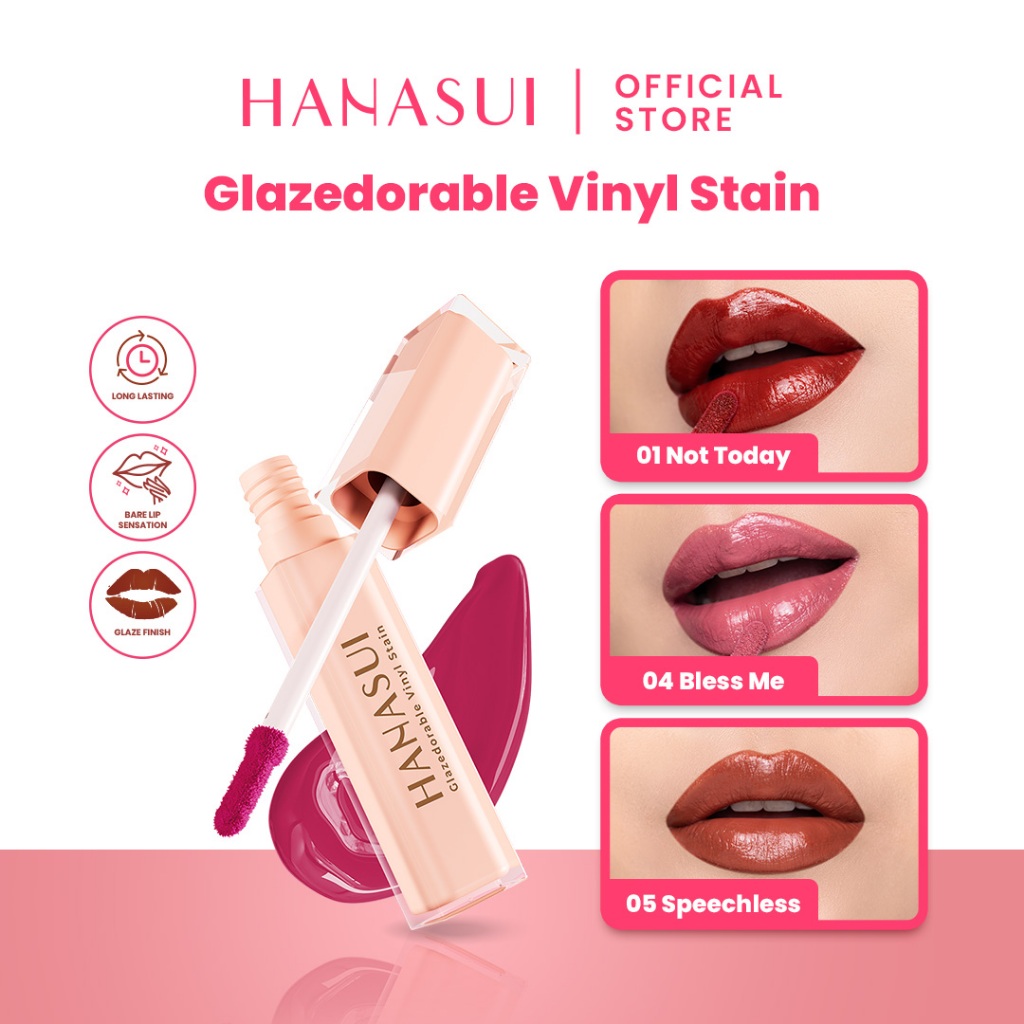 Hanasui Glazedorable Vinyl Stain 4gr - 03 Thank You